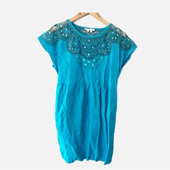 embroidered floral shift dress Oscar de La Renta Foxglove Embroidered Sequin Tulle Shift Dress main image 1